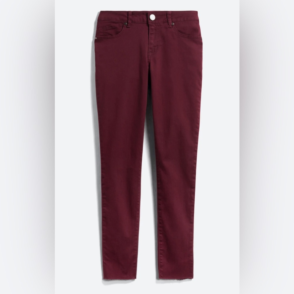 1882 Denim Lisbon Burgundy Skinny Jeans - Size 26